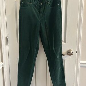 J. Crew Women's Dark Green Corduroys